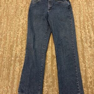 Lee Relaxed Fit At The Waist Jeans Blue Denim Women 12L Long